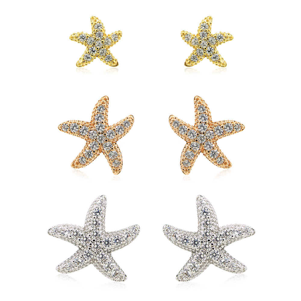 Starfish 3 In 1 Set Earrings